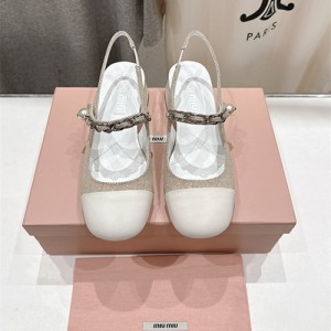 미우미우 여성용 샌들 (굽높이4.5CM) M97848-2 2025/신상