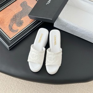 샤넬 여성용 슬리퍼 (굽높이10CM) C62785-2 2025/신상