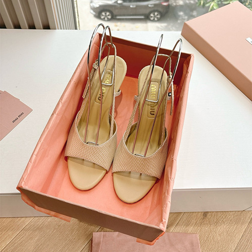 미우미우 여성용 샌들 (굽높이7CM) M97858-2 2025/신상