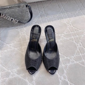 크리스찬루부탱 여성용 슬리퍼 (굽높이9.5CM) C37811-1 2025/신상