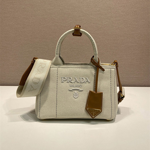 프라다 린넨 토트백 1BA038 2025/신상