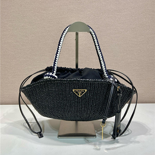 프라다 드로스트링 라피아 스몰 토트백 1BA463 2025/신상