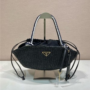 프라다 드로스트링 라피아 스몰 토트백 1BA463 2025/신상