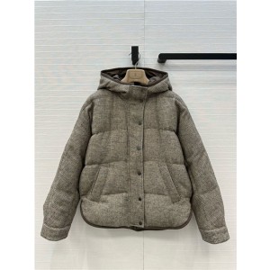 브루넬로 쿠치넬리 후드 패딩 자켓 (충전재-오리털) B67702 2025/신상