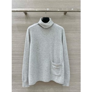 브루넬로 쿠치넬리 캐시미어 긴팔 니트 목플라 B76152 2025/신상