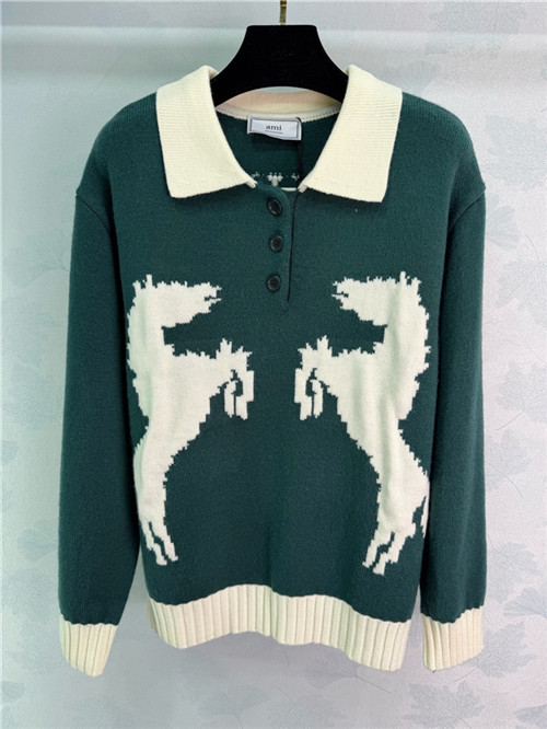 아미 긴팔 폴로 니트 A72352 2026/신상