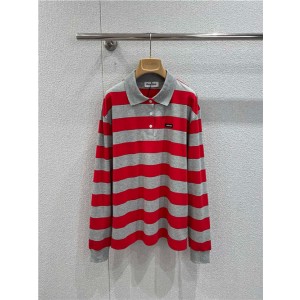 미우미우 긴팔 폴로 티셔츠 M52155 2026/신상