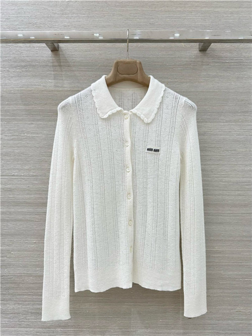 미우미우 긴팔 폴로 셔츠 M53355 2026/신상