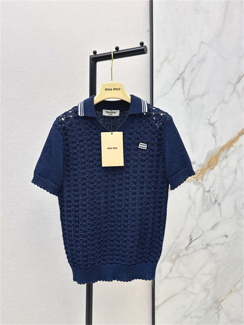 미우미우 반팔 폴로 니트 M32602 2026/신상