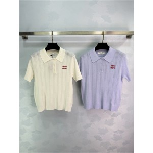 미우미우 반팔 폴로 니트 M31853 2026/신상