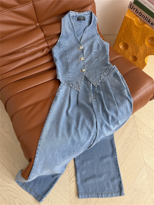 샤넬 데님 조끼 청바지 세트 C64407 2026/신상