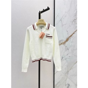 미우미우 긴팔 폴로 니트 M82106 2026/신상